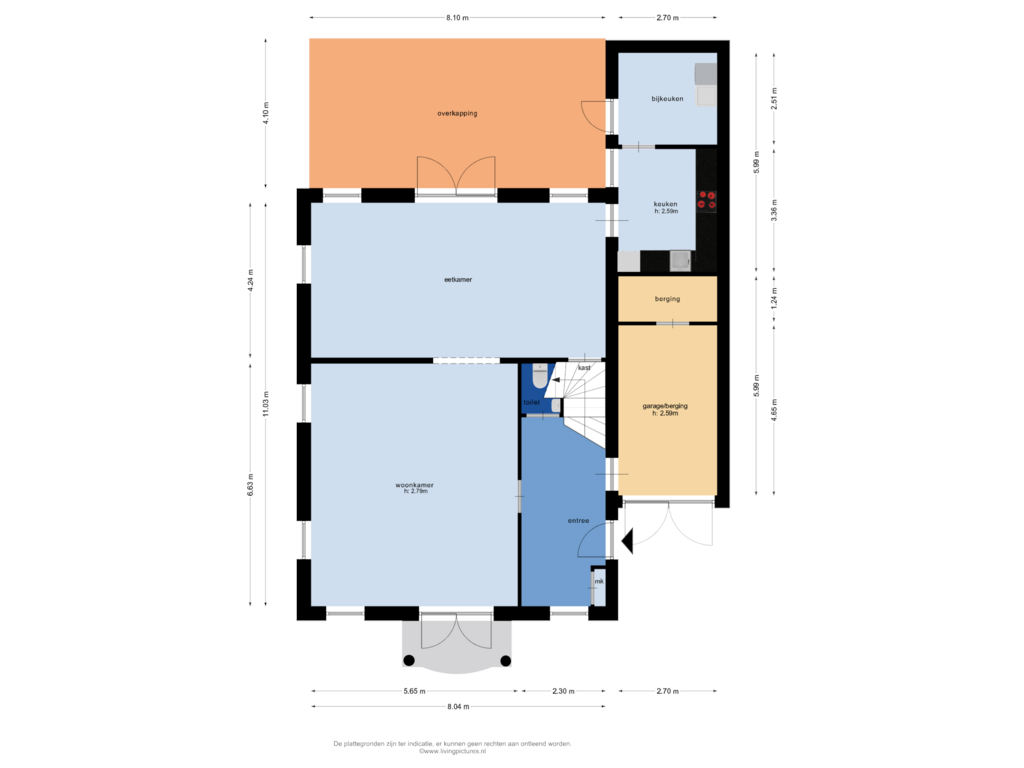 View floorplan of begane grond of Sportring 3