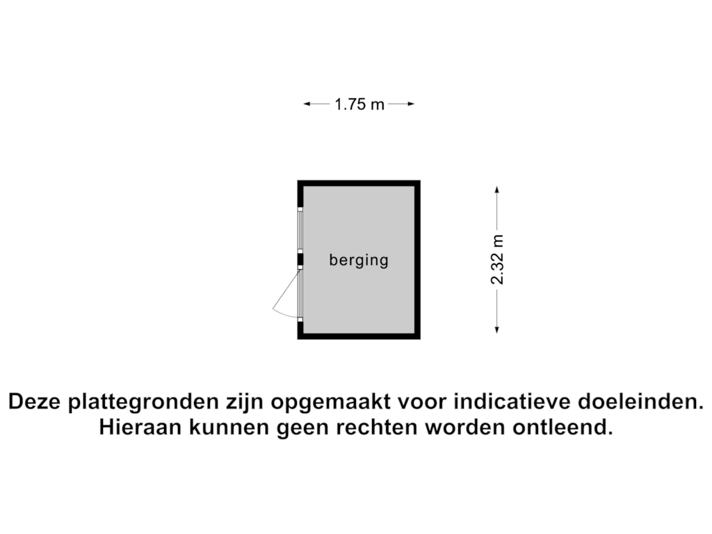 Bekijk plattegrond van Berging van Lindenlaan 2-B