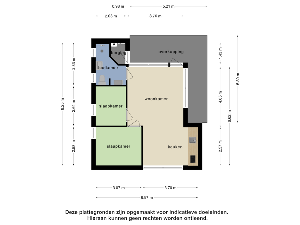 View floorplan of Appartement of Houtvester Jansenweg 2-28