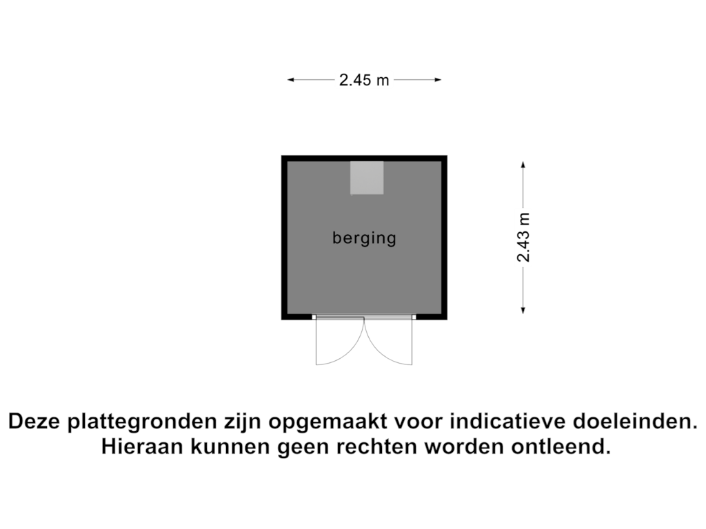 View floorplan of Berging 2 of Houtvester Jansenweg 2-28