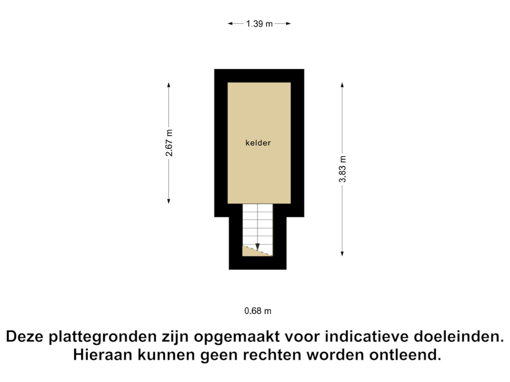 Bekijk plattegrond van Kelder van Zijtak 4