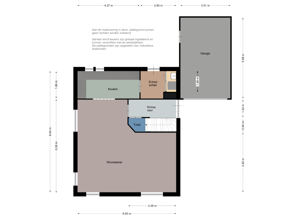 Bekijk plattegrond van Begane grond van Doelweg 18-A