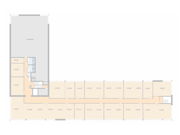 Plattegrond 6e verdieping