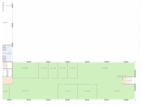 Plattegrond 4e verdieping