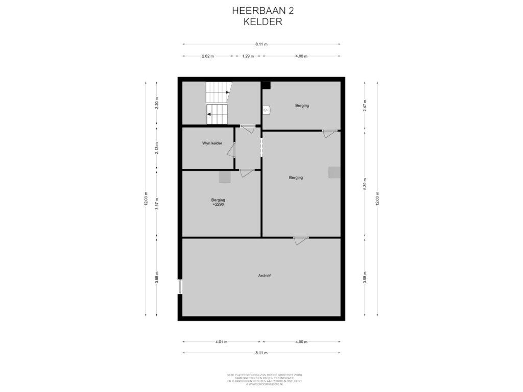 Bekijk plattegrond van KELDER van Heerbaan 2