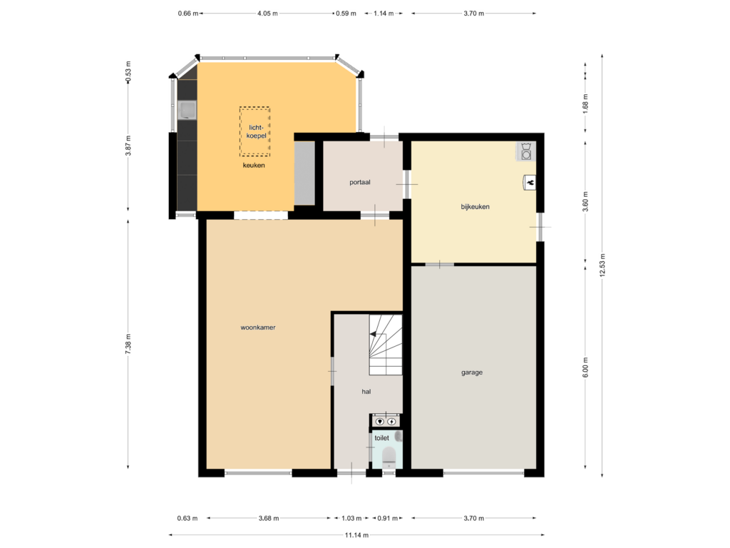 Bekijk plattegrond van First floor van Geelrijs 13