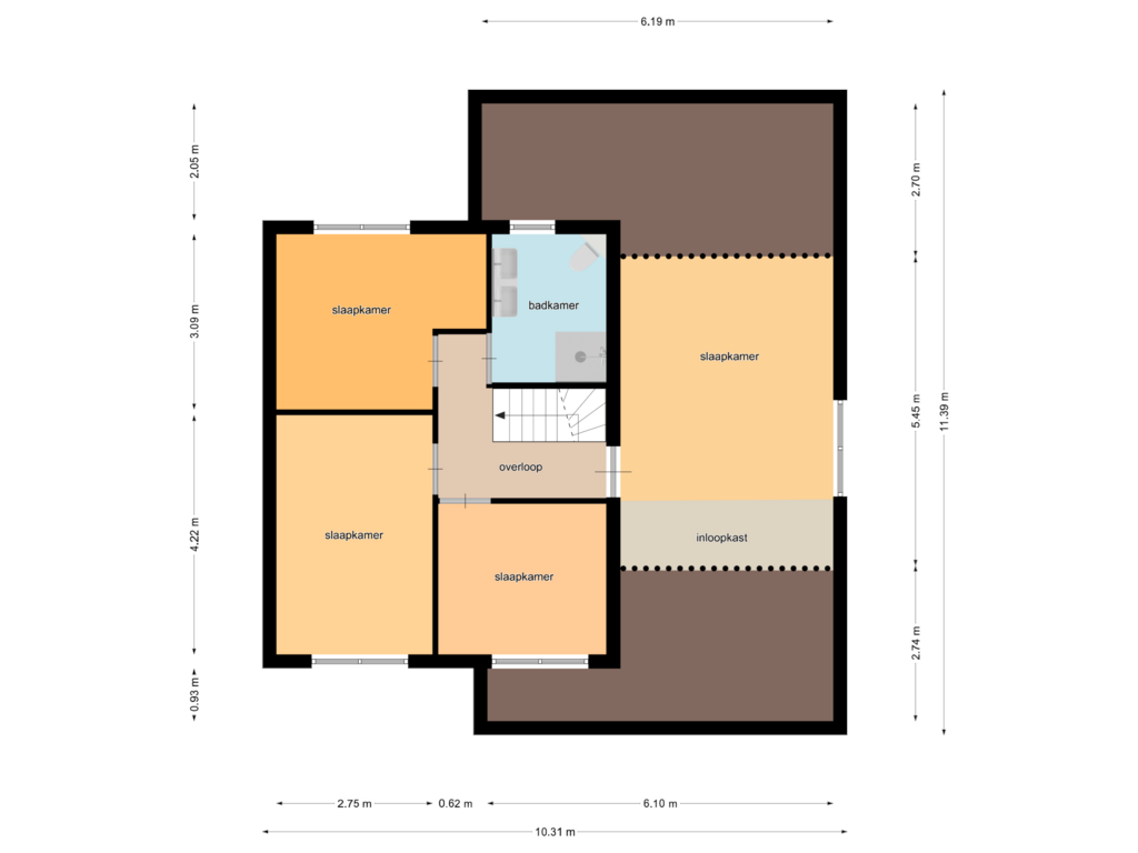 Bekijk plattegrond van Floor 1 van Geelrijs 13