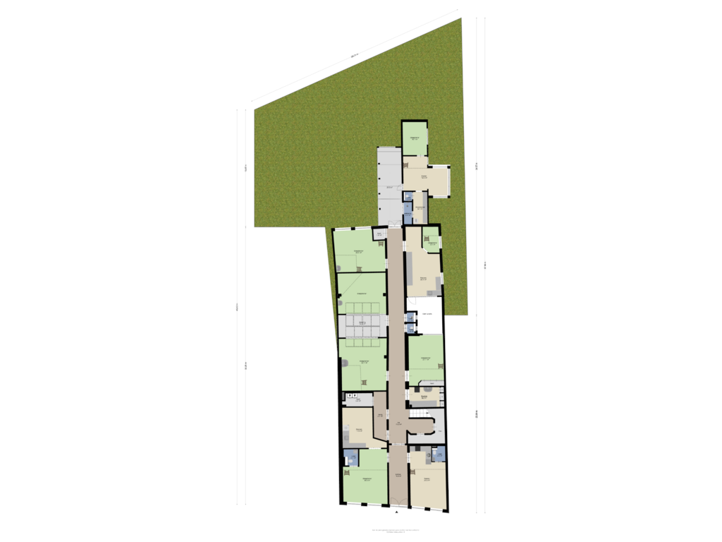 View floorplan of Begane Grond-tuin of Voorstraat 168