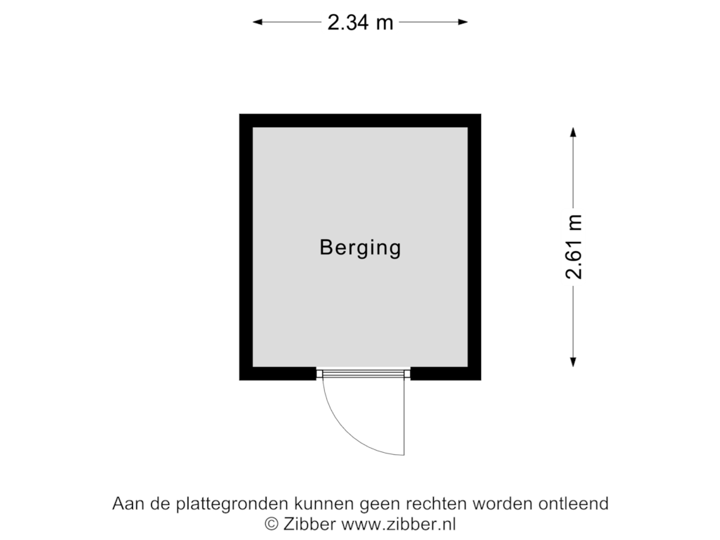 Bekijk plattegrond van Berging van Duindoorn 9