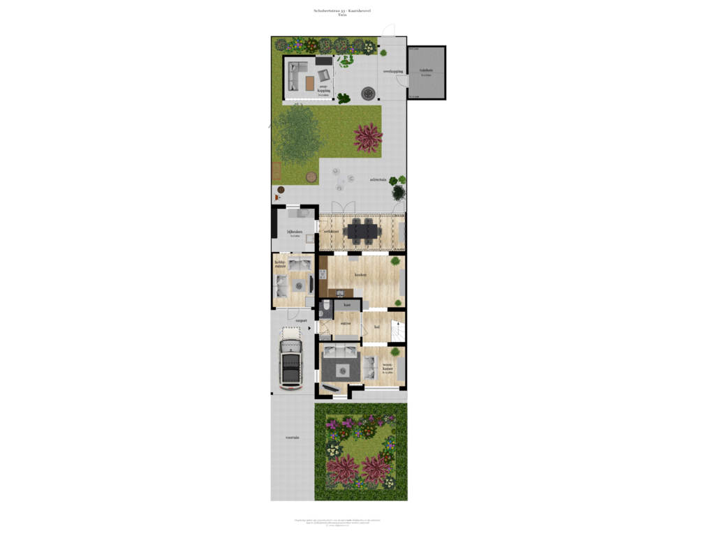 View floorplan of Tuin of Schubertstraat 33