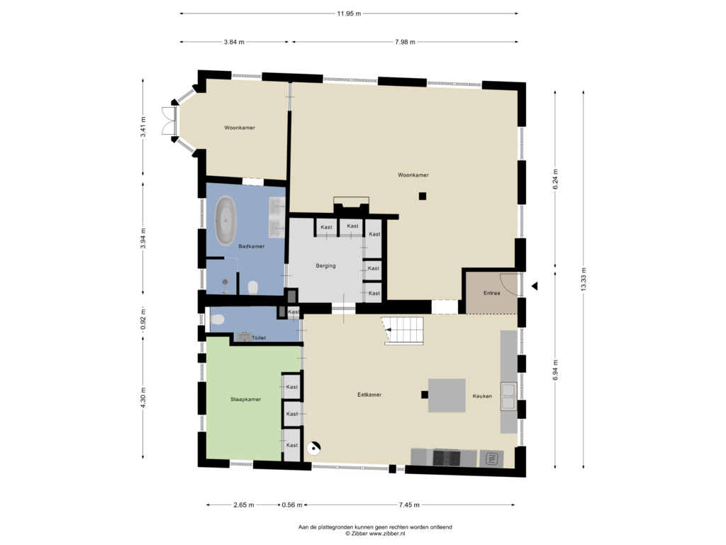 Bekijk plattegrond van Begane Grond van Korenweg 3