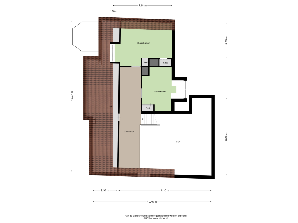 Bekijk plattegrond van Eerste verdieping van Korenweg 3