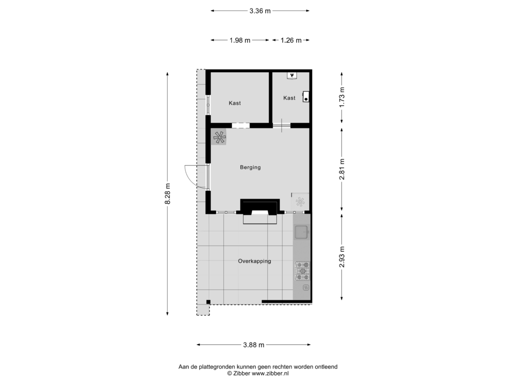 Bekijk plattegrond van Berging van Korenweg 3