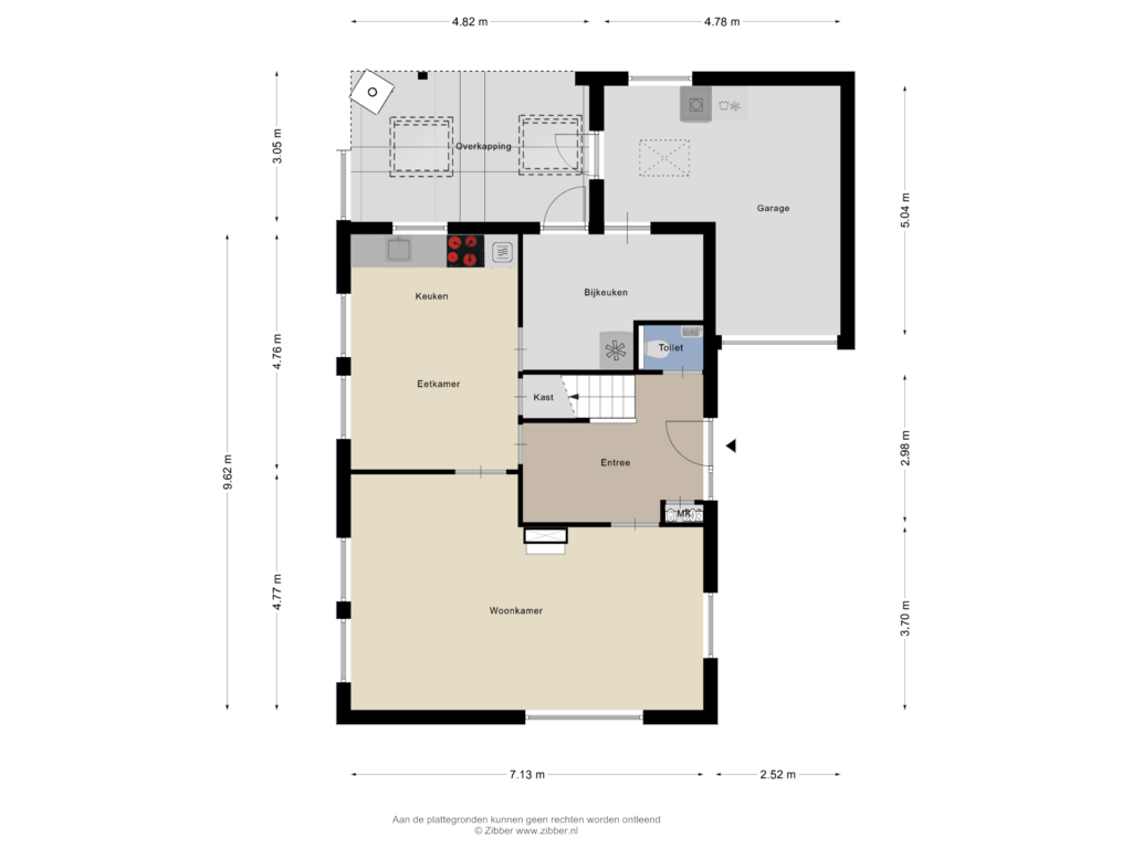 Bekijk plattegrond van Begane grond van Boxtelseweg 43