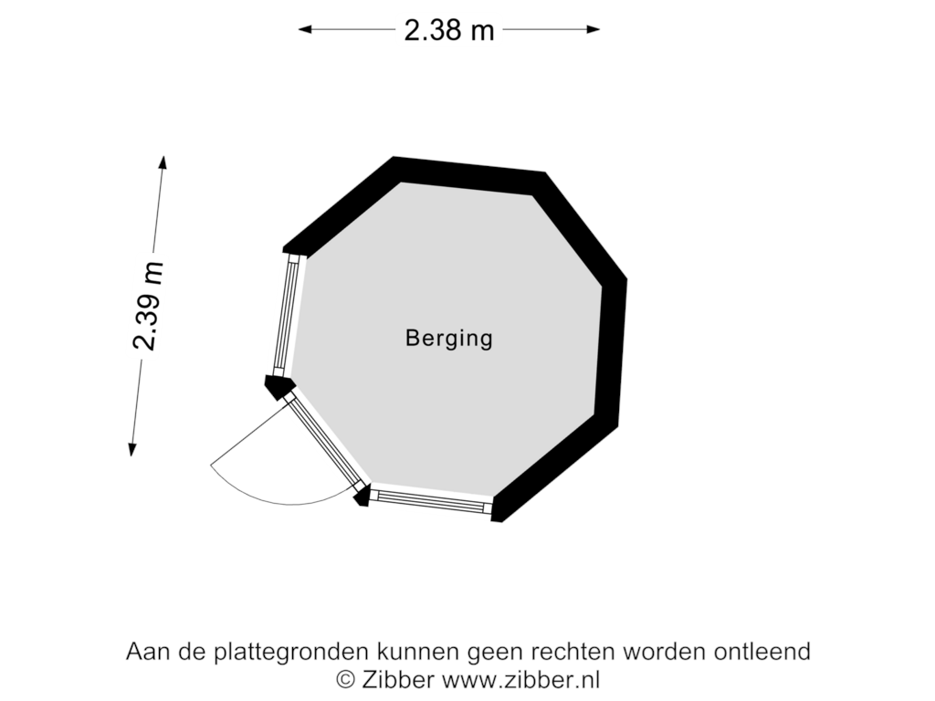 Bekijk plattegrond van Berging van Boxtelseweg 43