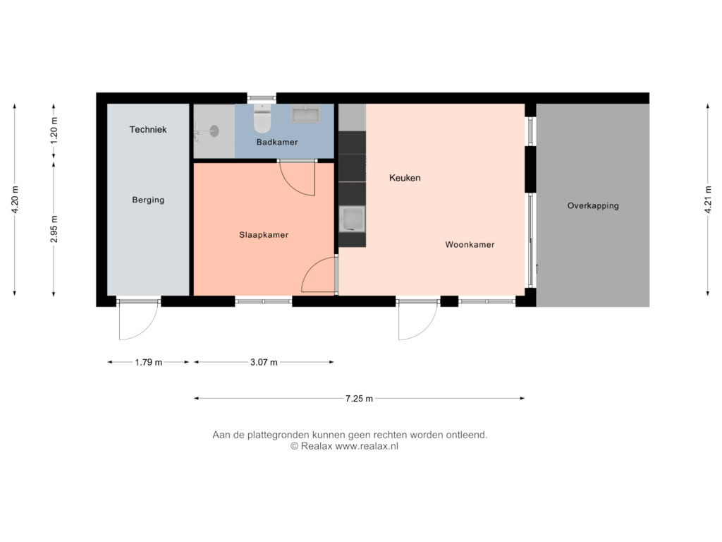 View floorplan of Begane grond of Vosseveldseweg 15-78