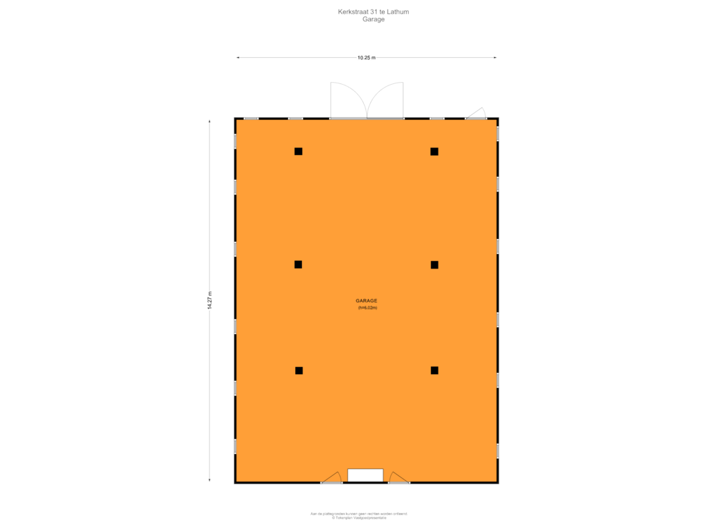 Bekijk plattegrond van Garage van Kerkstraat 31