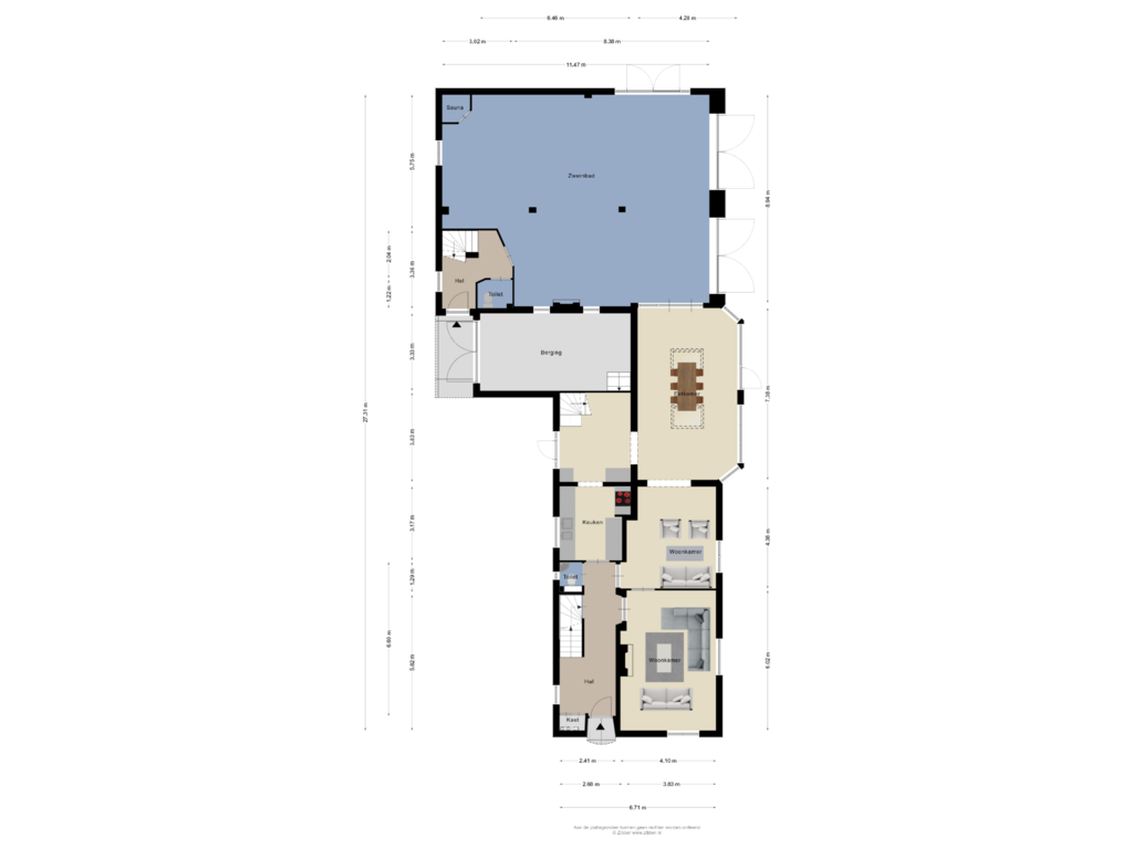 View floorplan of Begane grond of Dommelstraat 2