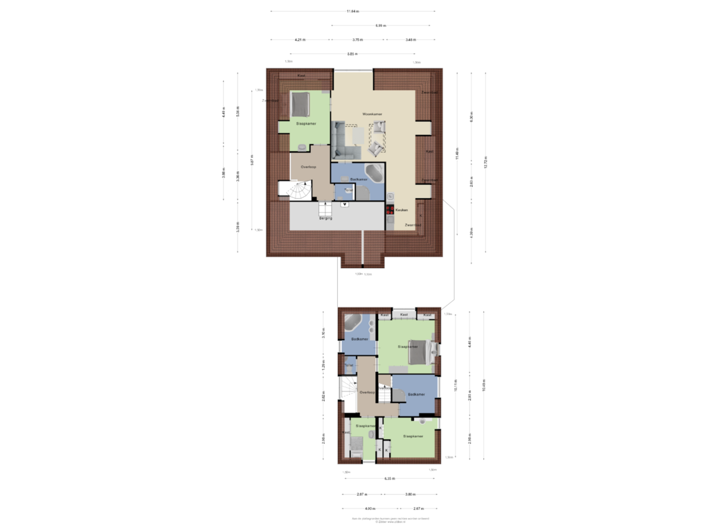 View floorplan of Eerste verdieping of Dommelstraat 2