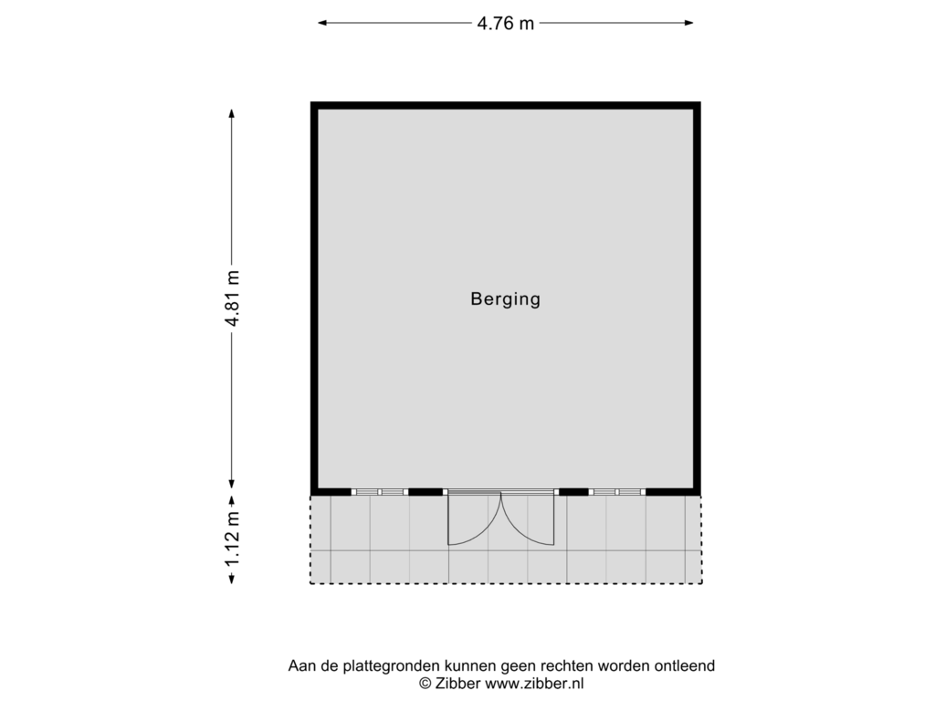 View floorplan of Berging of Dommelstraat 2