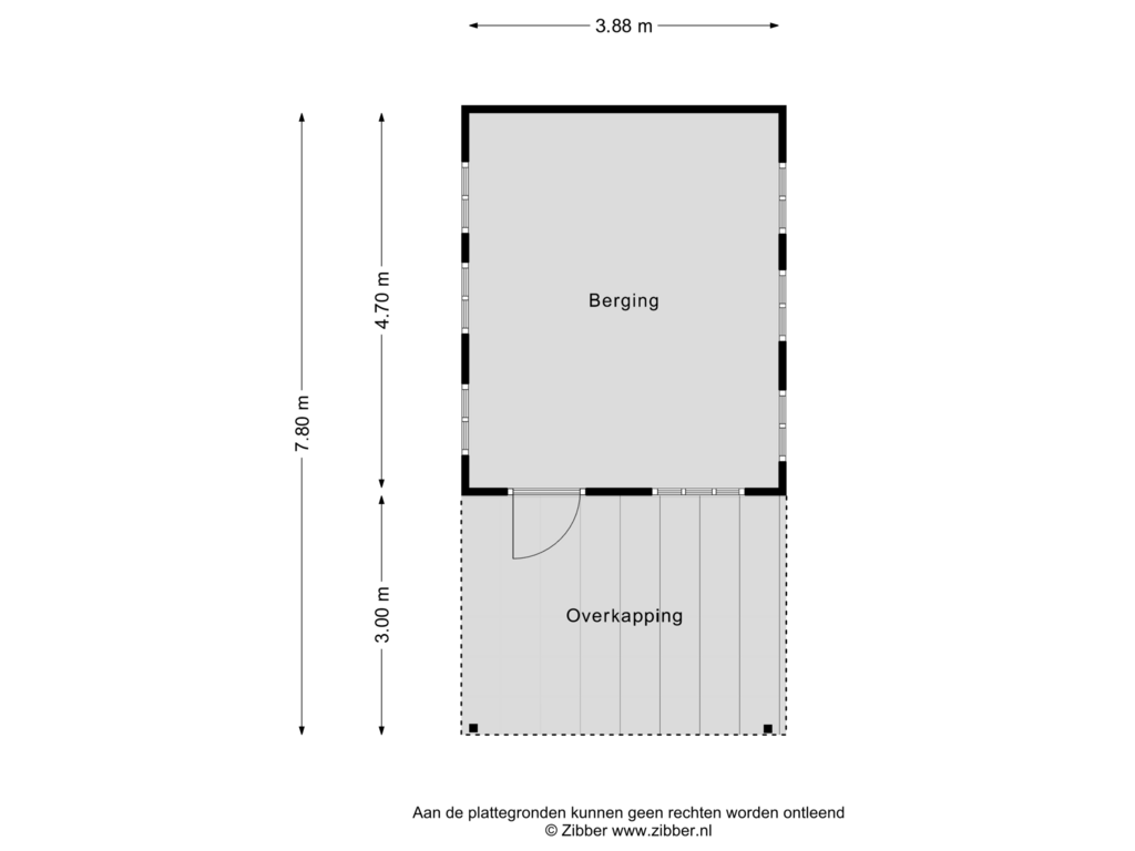 View floorplan of Berging of Dommelstraat 2