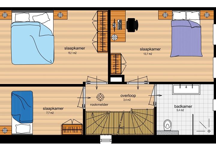 Bekijk foto 8 van A eindwoning links (Bouwnr. A)