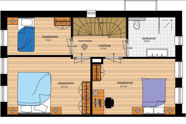 Bekijk foto 10 van C eindwoning rechts (Bouwnr. C)