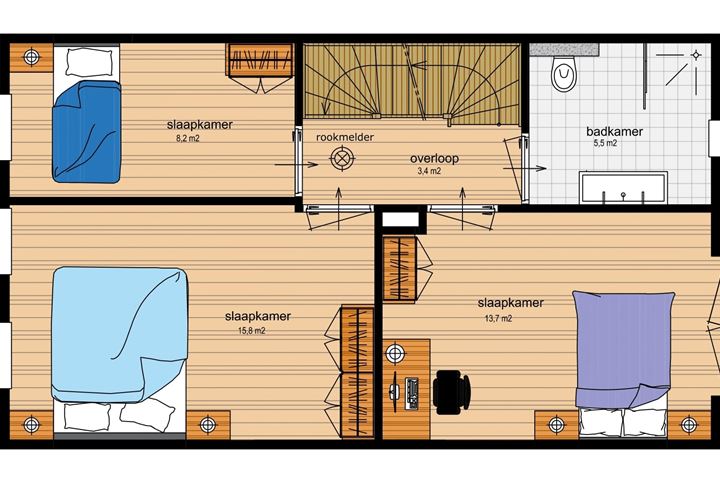 Bekijk foto 14 van 3 nieuwbouwwoningen Langeweg 17-19