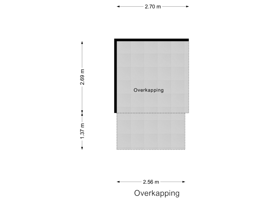 Bekijk plattegrond van Overkapping van Hattemseweg 70-B