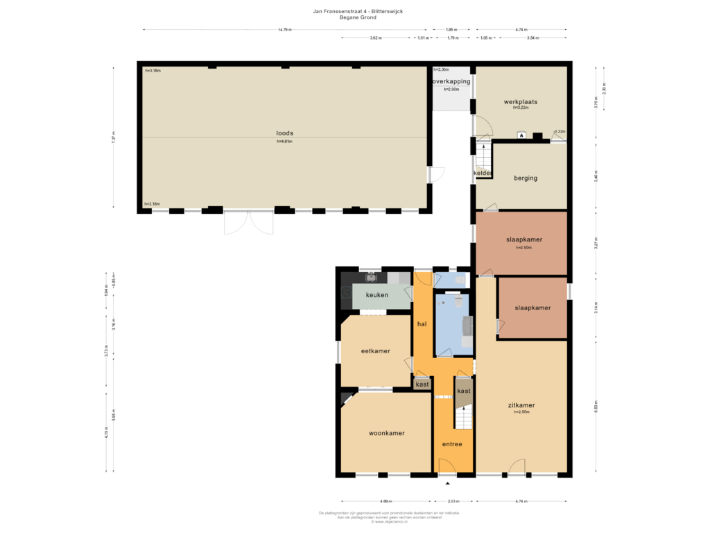 Bekijk plattegrond van Begane Grond van Jan Franssenstraat 4