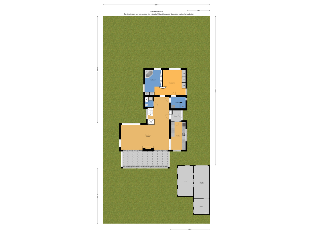 View floorplan of Perceeloverzicht of John F. Kennedylaan 257