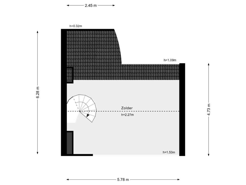 Bekijk plattegrond van 4e Verdieping van Pieter Doelmanstraat 5-D