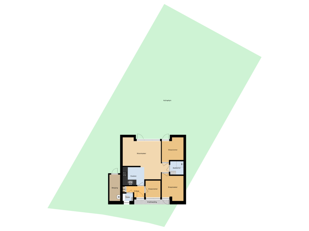 Bekijk plattegrond van Situatie van Landweerswal 2-082