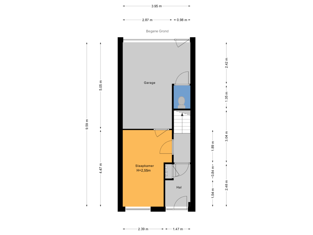 Bekijk plattegrond van Begane Grond van Wesselsstraat 16