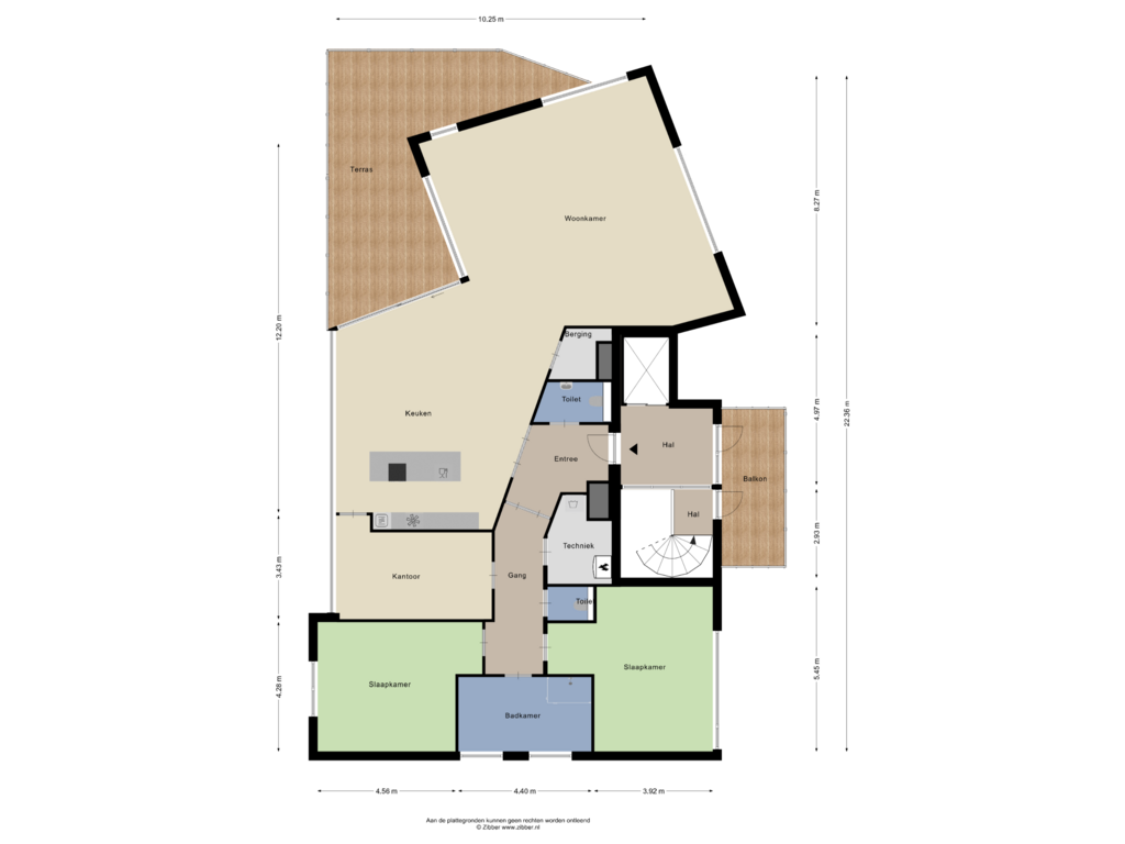 View floorplan of Appartement 6 of Agterste meer 2