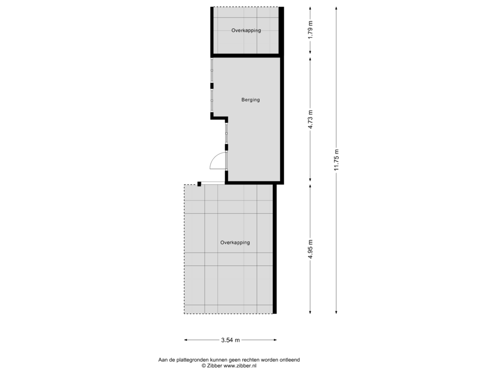 View floorplan of Berging of Zuideinde 85