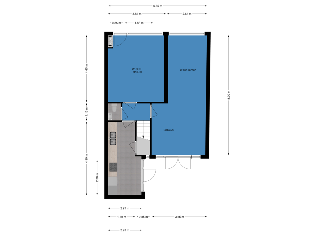 View floorplan of Begane grond of Zeestraat 13