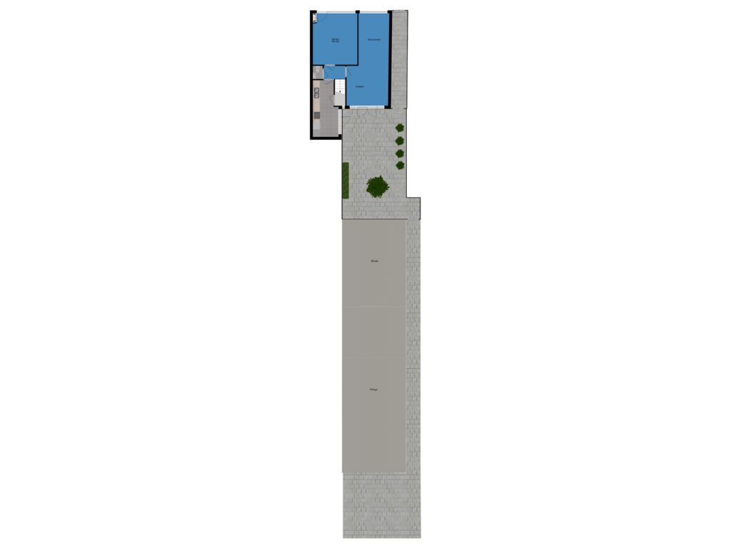 View floorplan of Tuin of Zeestraat 13