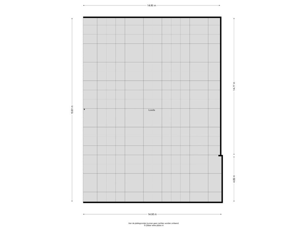 View floorplan of Loods of Kruislandsedijk 28