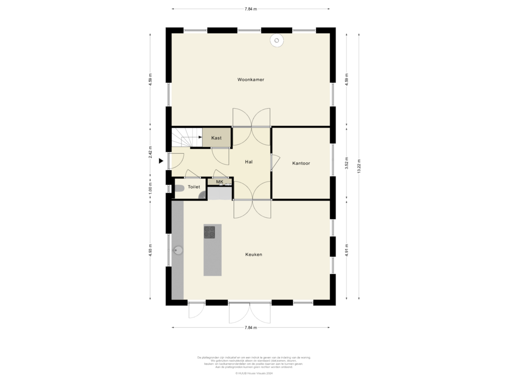 View floorplan of Begane Grond of De Venen 5-A