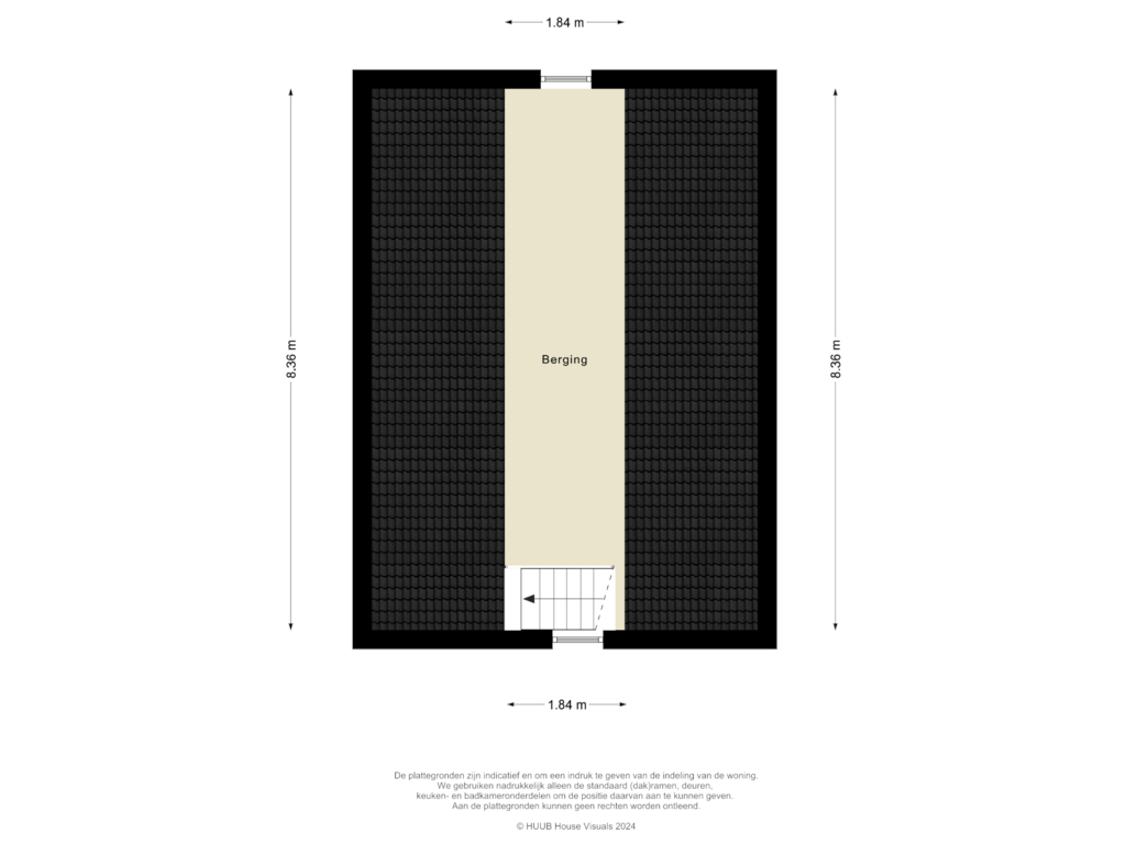 View floorplan of Garage 1e verdieping of De Venen 5-A