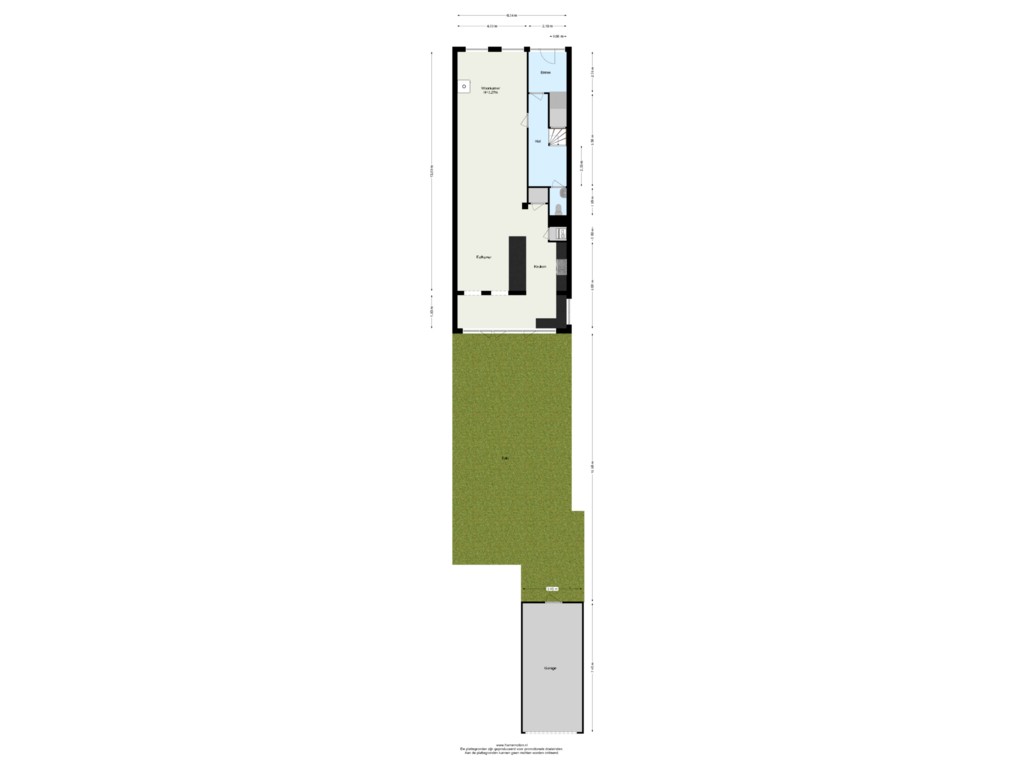 View floorplan of Begane Grond tuin of Oostzeedijk 54