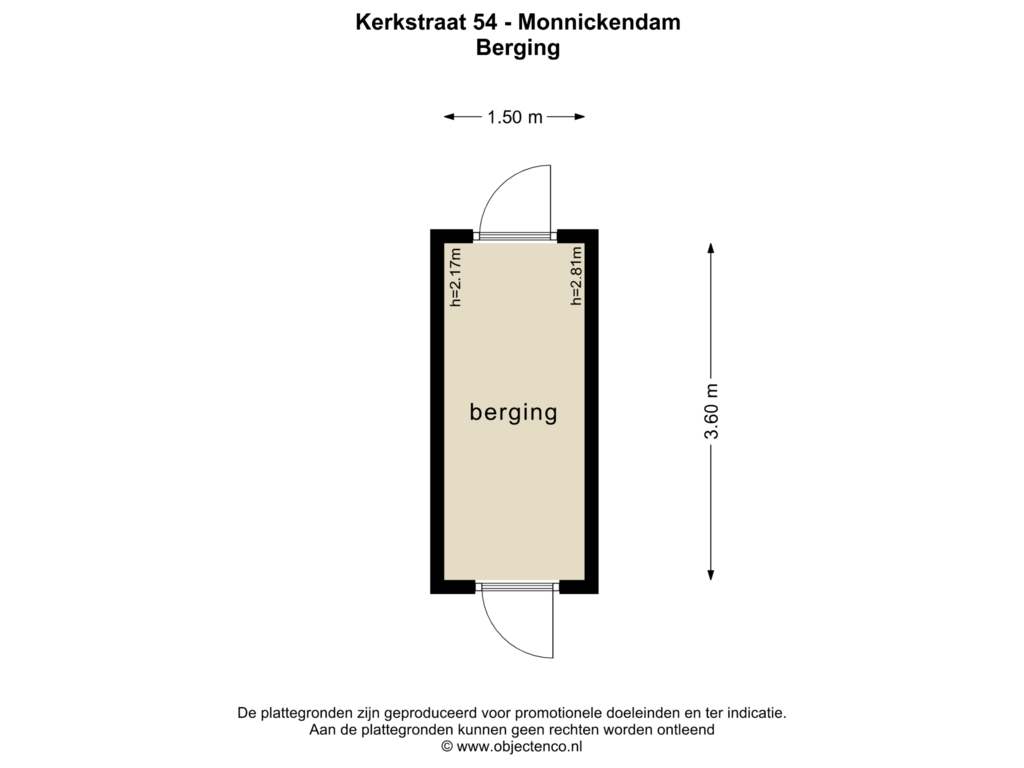 Bekijk plattegrond van BERGING van Kerkstraat 54