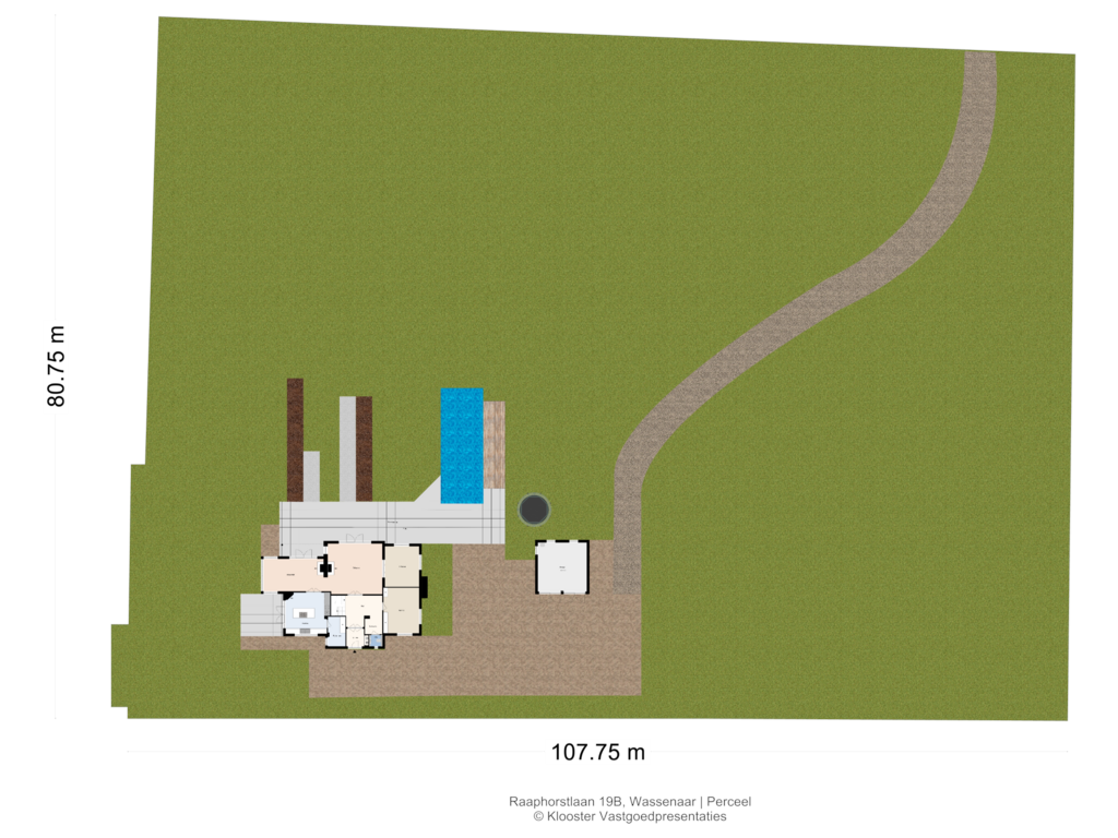 View floorplan of Perceel of Raaphorstlaan 19-B