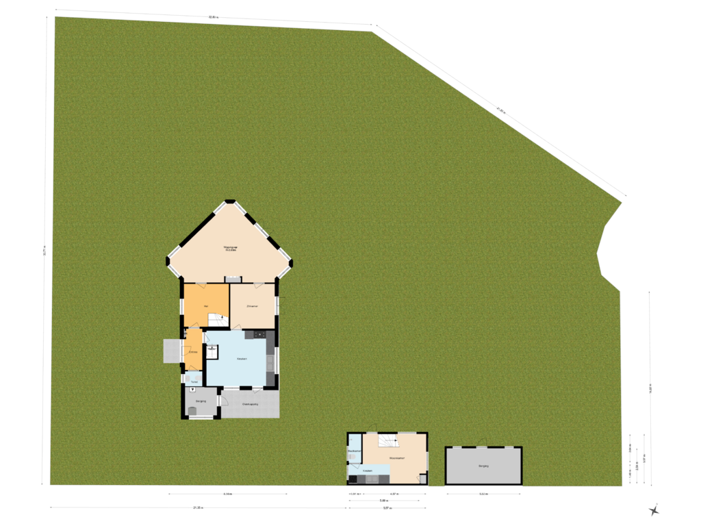 View floorplan of Begane Grond Met Tuin of Studler van Surcklaan 17