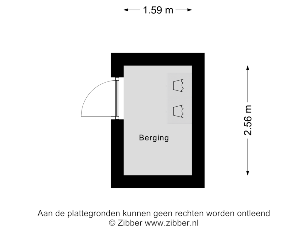 Bekijk plattegrond van Berging van Noorder Sandt 6-24