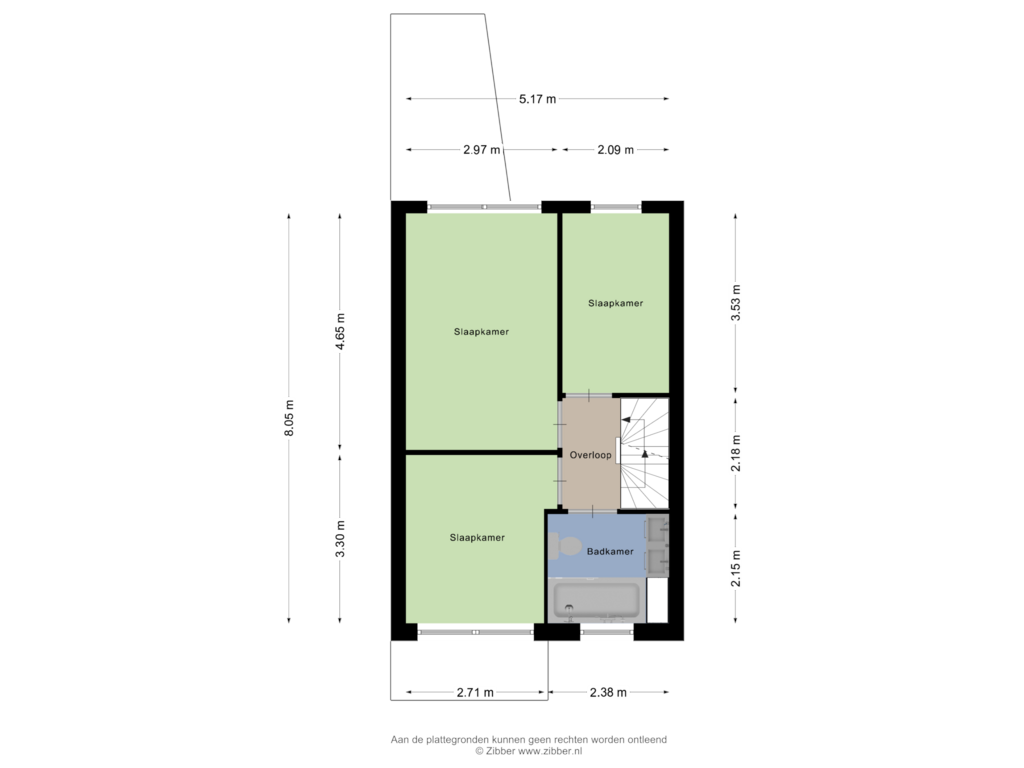 Bekijk plattegrond van Eerste verdieping van Stentorlaan 24