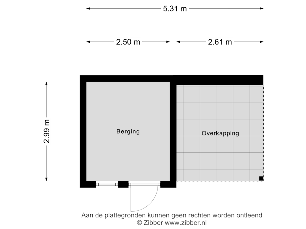 Bekijk plattegrond van Berging van Stentorlaan 24