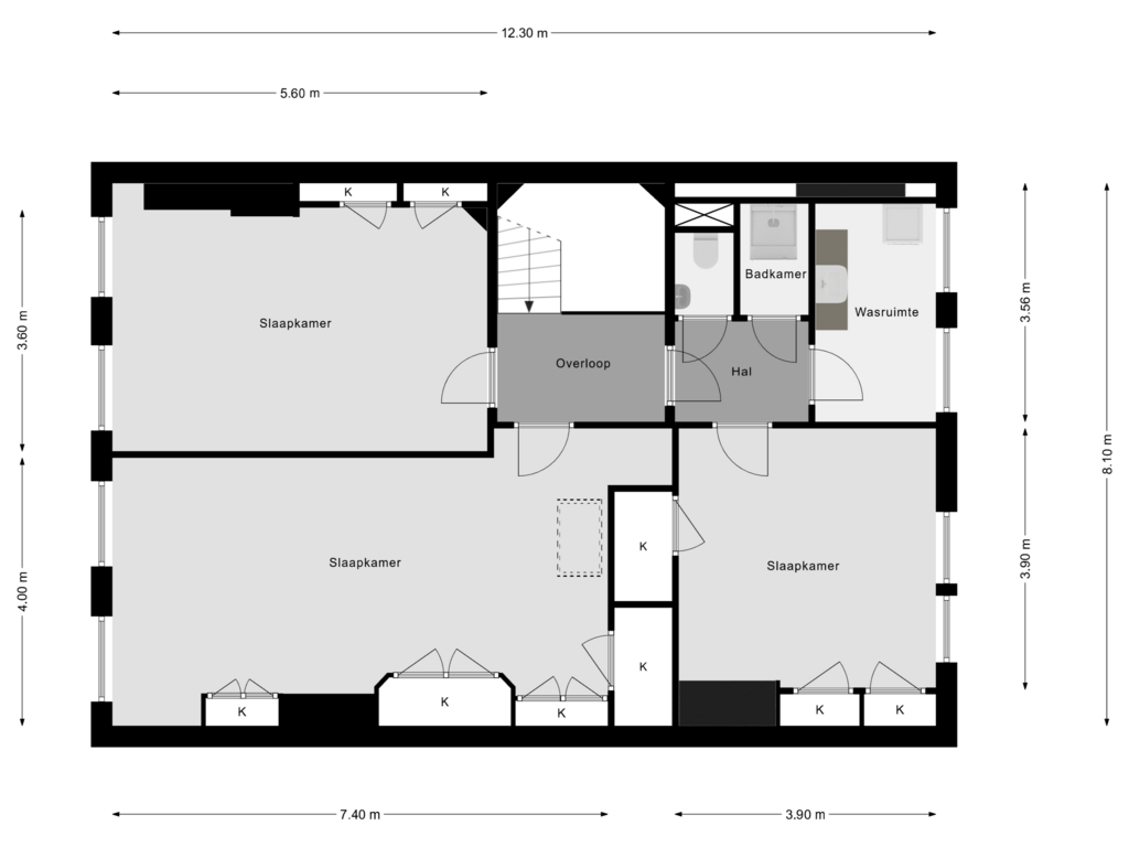 Bekijk plattegrond van 3e Verdieping van Westerstraat 48