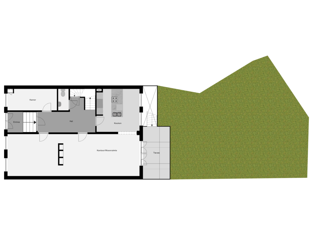 Bekijk plattegrond van Perceeloverzicht van Westerstraat 48